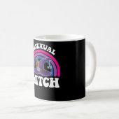 Mug Sorcière bisexuelle Fierté Bi Halloween (Devant droit)