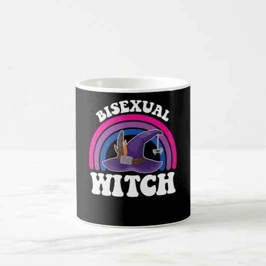 Mug Sorcière bisexuelle Fierté Bi Halloween (Centre)
