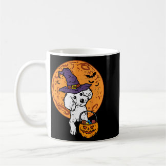 Mug Sorcière Caniche Lune Citrouille Halloween Chien H