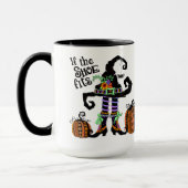 Mug Sorcière Casquette drôle si la chaussure convient  (Gauche)