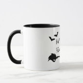 Mug Sorcière Casquette Et Broom Avec Araignée Et Bats  (Gauche)