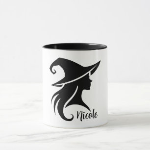 Mug Sorcière chapeau noir Wiccan Halloween