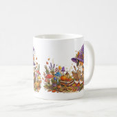 Mug Sorcière chat calico déchiffrant des sorts - Forêt (Devant droit)