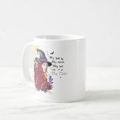 Mug Sorcière, chat noir et lune de croissant (Devant gauche)
