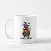 Mug Sorcière - Chat portant une sorcière (Gauche)