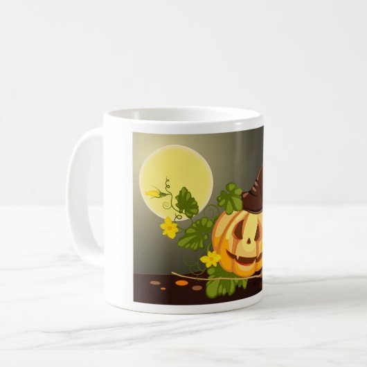 Mug sorcière citrouille (Devant gauche)