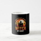 Mug Sorcière Coiffeuse Halloween Design Vintage_1 (Centre)