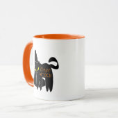 Mug Sorcière de base Halloween Chat Noir (Devant gauche)