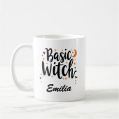 Mug Sorcière de base Halloween personnalisées Typograp (Gauche)