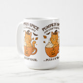 Mug Sorcière de chat gingembre - Joli design d'Hallowe (Devant gauche)