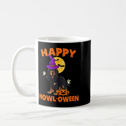 Mug Sorcière de chien Cocker Spaniel noir et feu pour (Gauche)