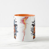 Mug Sorcière de citrouille effrayante Jack-O'-Lantern (Centre)