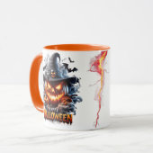Mug Sorcière de citrouille effrayante Jack-O'-Lantern (Devant gauche)