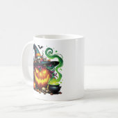 Mug Sorcière de citrouille méchante Chaudron (Devant gauche)