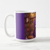Mug Sorcière de dessin animé faisant une potion d'amou (Gauche)