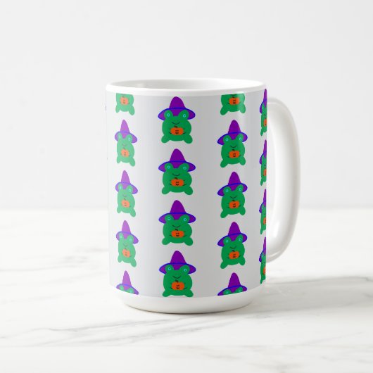 Mug Sorcière de grenouille d'Halloween (Devant droit)