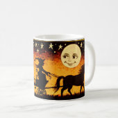 Mug Sorcière de Halloween dans lune squelettique de (Devant droit)
