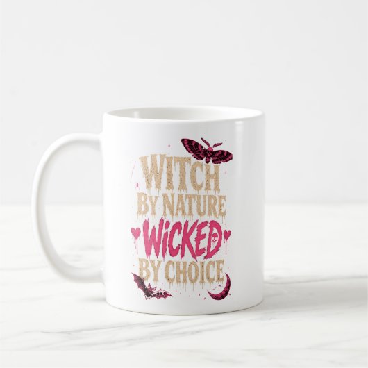 Mug Sorcière de nature, méchante par choix Halloween R (Gauche)