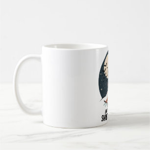 Mug Sorcière de ski rétro Art d'Halloween