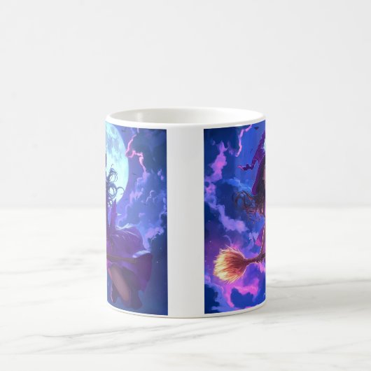 Mug Sorcière d'Halloween enchantée (Centre)