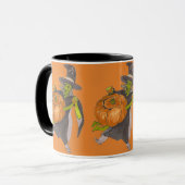Mug Sorcière d'Halloween et Danse Citrouille Drôle Drô (Devant gauche)