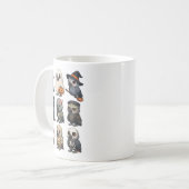 Mug Sorcière d'oiseau de perroquet d'Afrique Zombie Ha (Devant gauche)