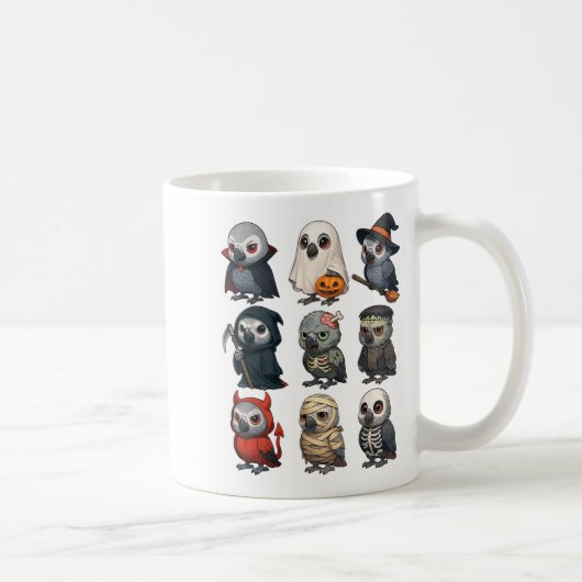 Mug Sorcière d'oiseau de perroquet d'Afrique Zombie Ha (Droite)