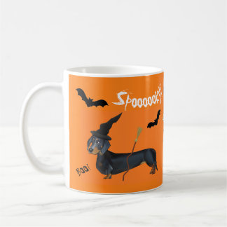 Mug Sorcière éffrayante et maman de teckel de