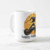 Mug Sorcière éffrayante volant sur sa chambre (Devant gauche)