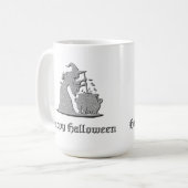 Mug Sorcière en argent et Halloween Cauldron (Devant gauche)