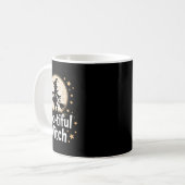 Mug Sorcière en bas Silhouette Halloween Witch Moon 1 (Devant gauche)
