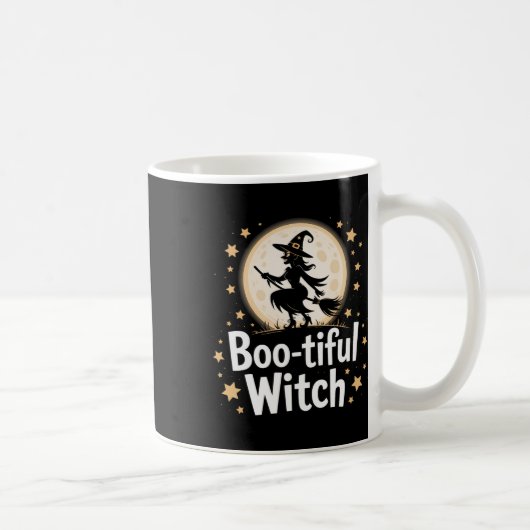 Mug Sorcière en bas Silhouette Halloween Witch Moon 1 (Droite)