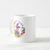 Mug Sorcière et chat noir (Devant gauche)