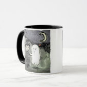 Mug Sorcière et fantôme dans l'amour (Devant gauche)