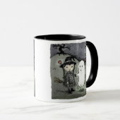 Mug Sorcière et fantôme dans l'amour (Devant droit)