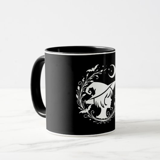 Mug Sorcière Fée Wiccan Magie Sorcières Halloween (Devant gauche)