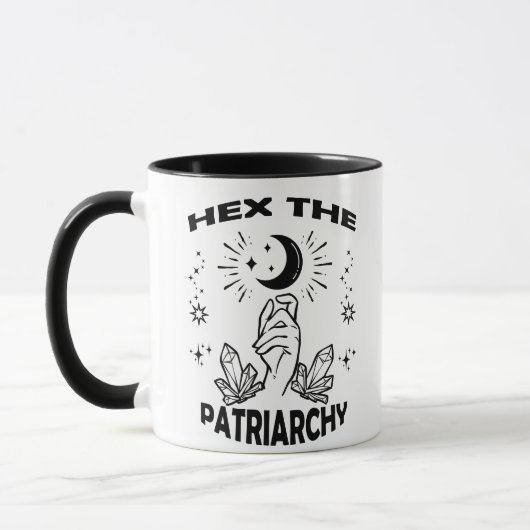 Mug Sorcière féministe, Hex Le Patriarcat (Gauche)