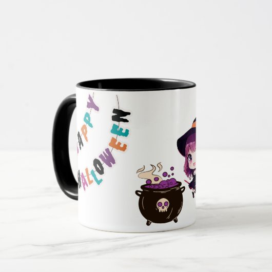 Mug Sorcière/Halloween/Automne (Devant gauche)
