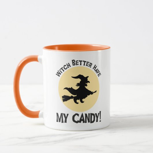 Mug Sorcière Il Vaut Mieux Avoir Mon Bonbon ! (Gauche)