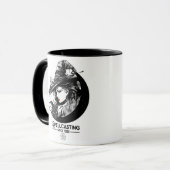 Mug Sorcière jolie & Chat noir Sorcellerie Wicca (Devant gauche)