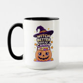 Mug Sorcière mieux avoir mon bonbon - mignonne Hallowe (Gauche)