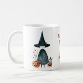 Mug Sorcière mignonne et Jack o Lanternes Vibes de cui (Gauche)