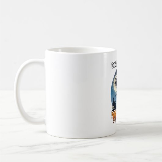 Mug Sorcière Ne Sois Pas De Base Halloween Lune Chat C (Gauche)