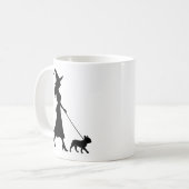 Mug Sorcière promenant Frenchie (Devant gauche)
