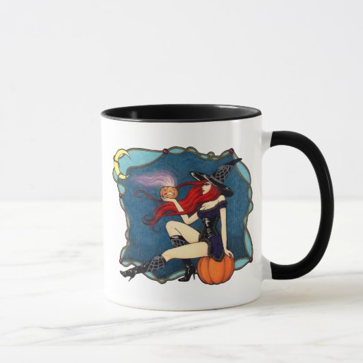 Mug Sorcière rousse Halloween (Droite)