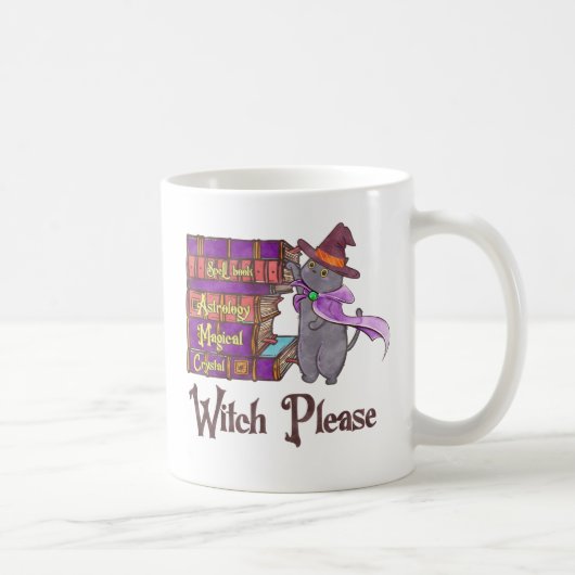 Mug Sorcière S'Il Vous Plaît - Chat Noir Sorcière (Droite)