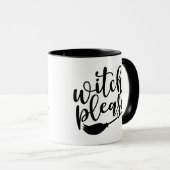 Mug Sorcière S'Il Vous Plaît Drôle Halloween (Devant droit)