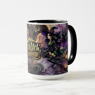 Mug Sorcière s'il vous plaît ! Sorcière gothique païen