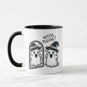 Mug Sorcière S'Il Vous Plaît ! Un joli fantôme d'Hallo