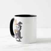 Mug Sorcière squelette adorable avec café mignonne Hal (Devant gauche)